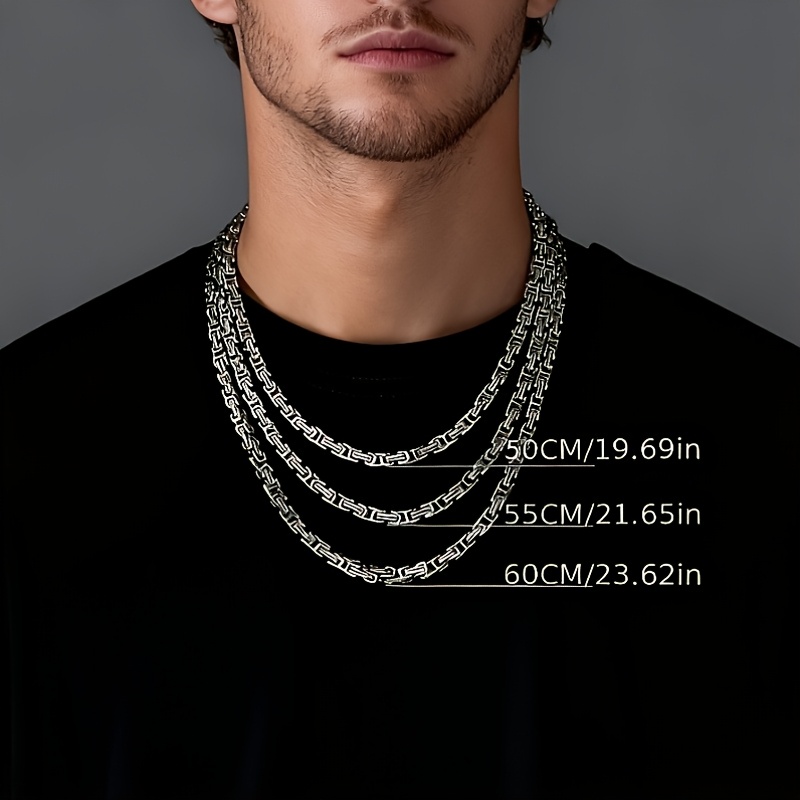 Women's Byzantine Cuban Link Stainless Steel Necklace